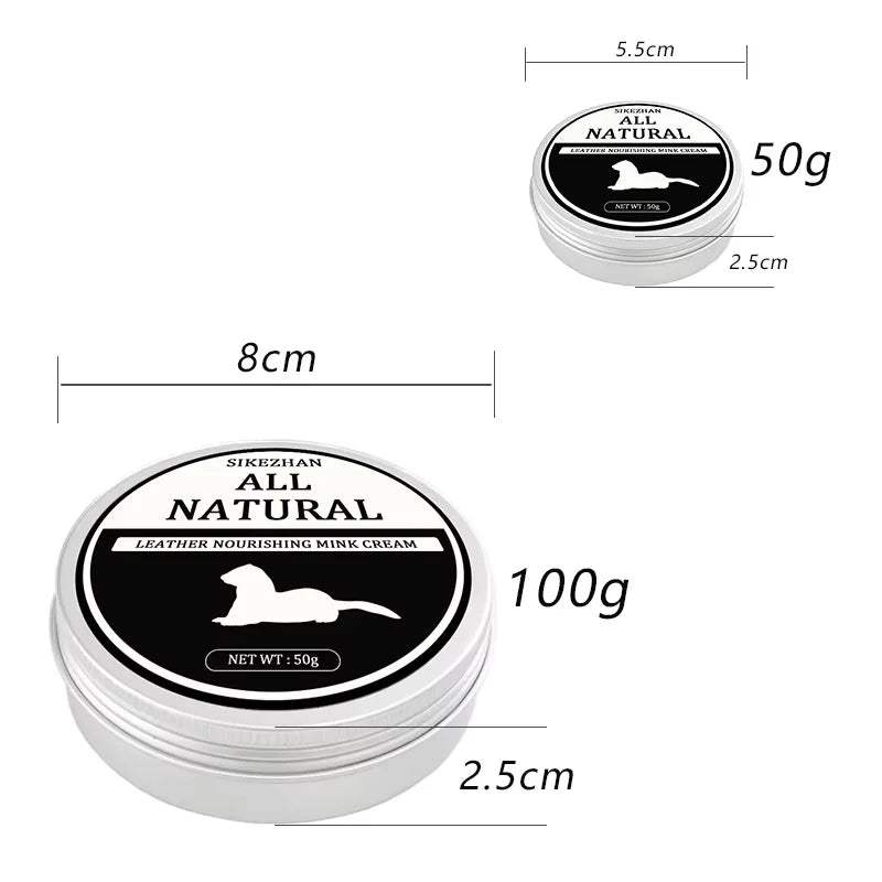 Mink Oil Leather Cream — Clean, Restore & Protect Car Seats